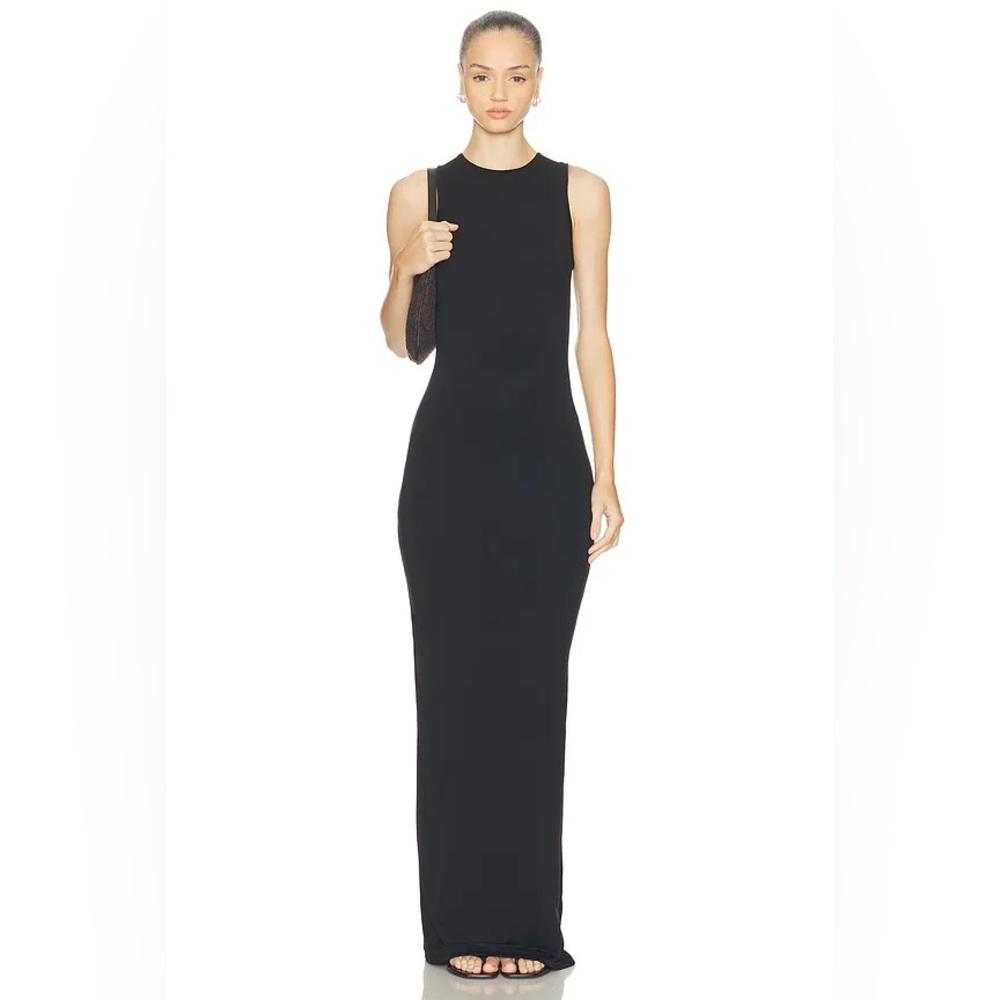 ALICE + OLIVIA Delora Side Slit Maxi Dress in Black Sz. M
